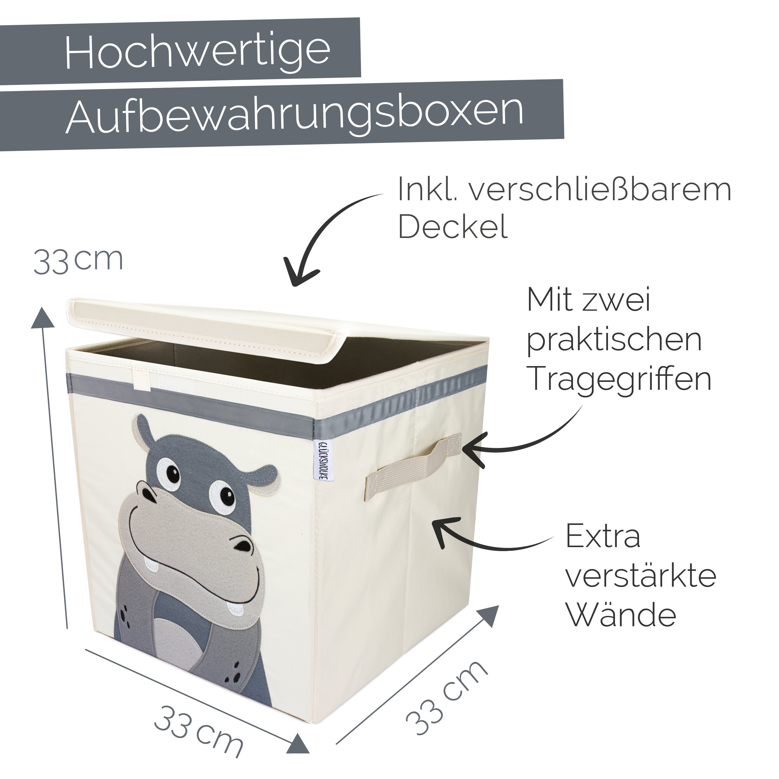 glücksstoff aufbewahrung Spielzeugkiste